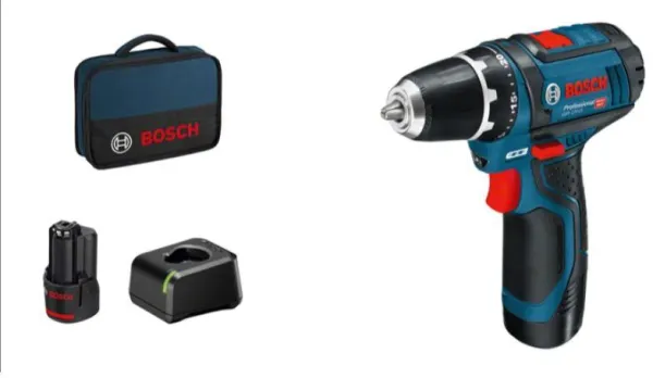 Bosch 12V Ruuvinväännin GSR 12V-15 2X2.0AH 1XGAL 12V-20 LAUKKU