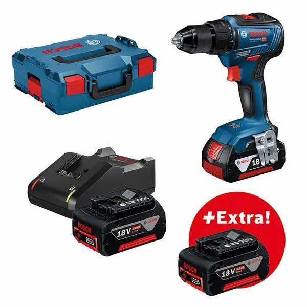Ruuvinväännin Bosch GSR 18V-55 3X4AH L-BOXX